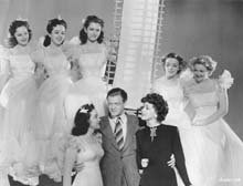 Publicity Photo with Dorothy Morris, Peggy Moran, Frances Rafferty, Van Heflin, Marsha Hunt, Frances 			Raeburn and Cecilia Parker