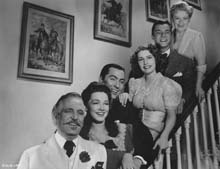 Publicity Photo with Frank Morgan, Douglass Newland, 		Natalie Thompson, Mark Daniels, Spring Byington